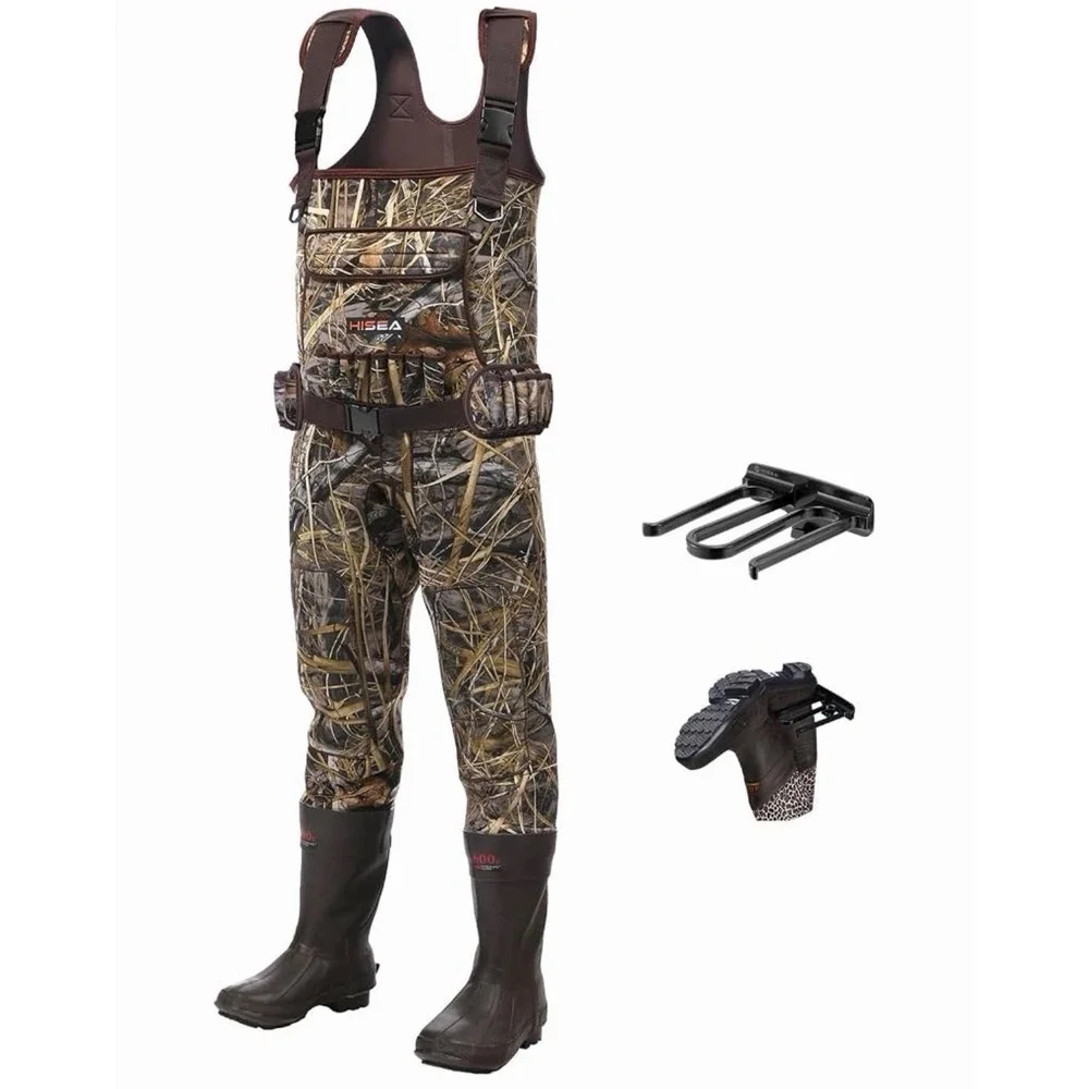 HISEA Chest Waders Size 10 600G Insulated Neoprene Waterproof Fishing Hunting